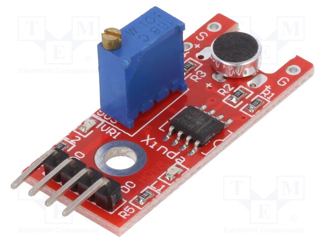 Sensor: sound; analog,digital; 3.3÷5VDC; IC: LM393