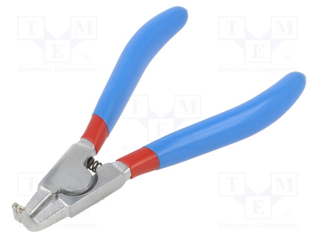 Pliers; for circlip; external; 3÷10mm; Pliers len: 140mm; angular