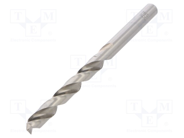 Drill bit; for metal; Ø: 9mm; Overall len: 125mm; HSS; 1pcs.