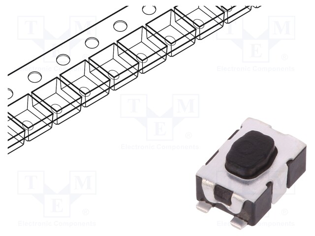 Microswitch TACT; SPST-NO; Pos: 2; 0.05A/32VDC; SMT; none; 4N; 1.9mm