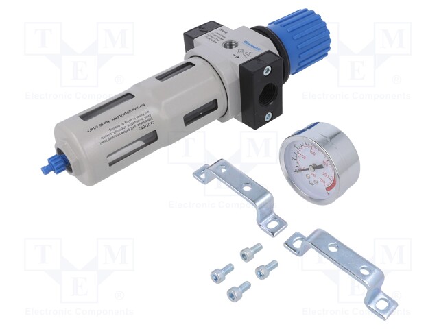 Compressed air regulator; G 1/2"; inside; 3500l/min; 20um