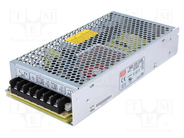 Power supply: switched-mode; modular; 138W; 12VDC; 199x98x38mm