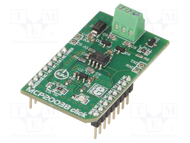 Click board; interface; LIN,UART; MCP2003B; 3.3VDC