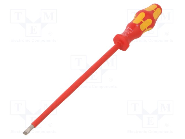 Screwdriver; insulated; slot; 6,5x1,2mm; Blade length: 200mm