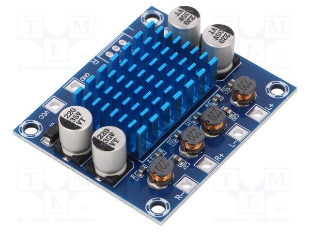 Module: audio; amplifier; 8÷26VDC; TPA3110; 53x45x14mm; 15/15W