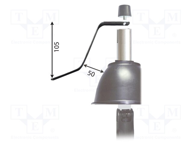 Probe tip; for testing overhead lines,for testing busbars