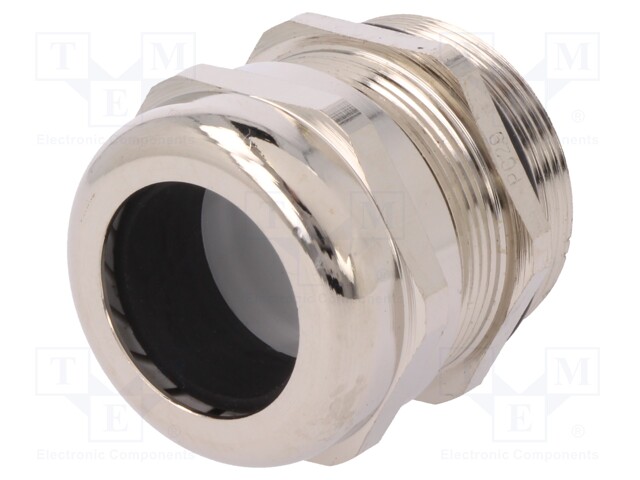 Cable gland; PG29; IP68; Mat: brass; Body plating: nickel