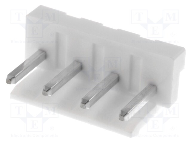 Socket; wire-board; male; 5mm; PIN: 4; Colour: white