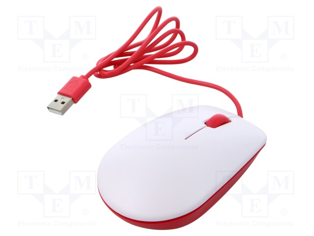 Optical mouse; optical mouse; USB A; Colour: white-red