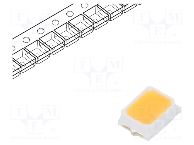 LED; SMD; PLCC2,2216; white warm; 4÷9lm; 2398-2599K; 90; 120°; 20mA