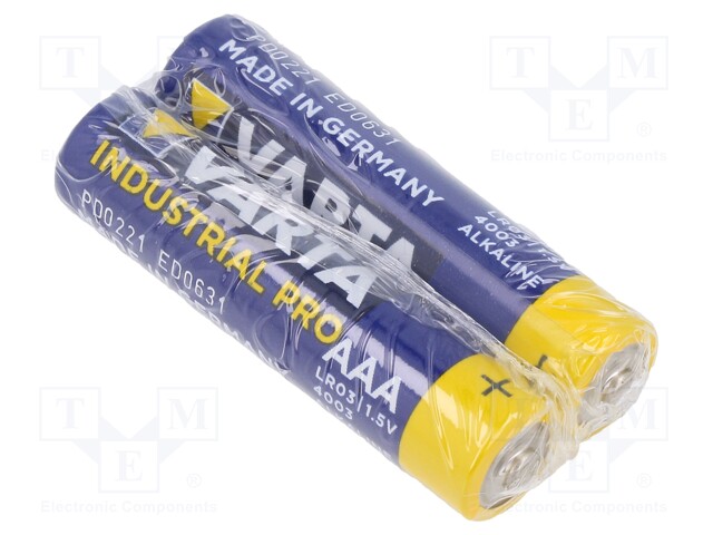 Battery: alkaline; 1.5V; AAA; Industrial PRO; Batt.no: 2