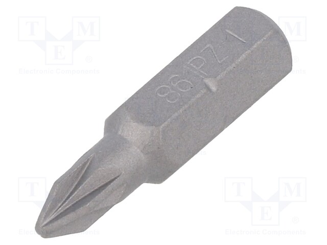 Screwdriver bit; Pozidriv®; PZ1; Overall len: 25mm