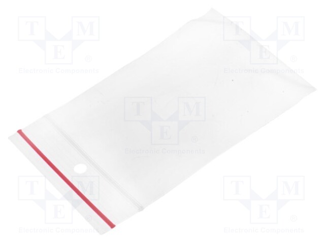 Self-seal bag; L: 80mm; Width: 60mm; Thick: 45um; polyetylene