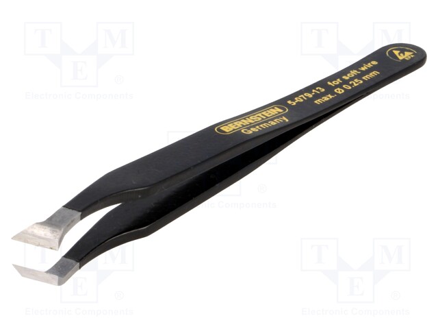 Tweezers; Tweezers len: 115mm; for precision works; ESD