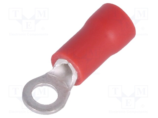 Ring terminal; M3; Ø: 3.2mm; 0.5÷1mm2; crimped; for cable; tinned