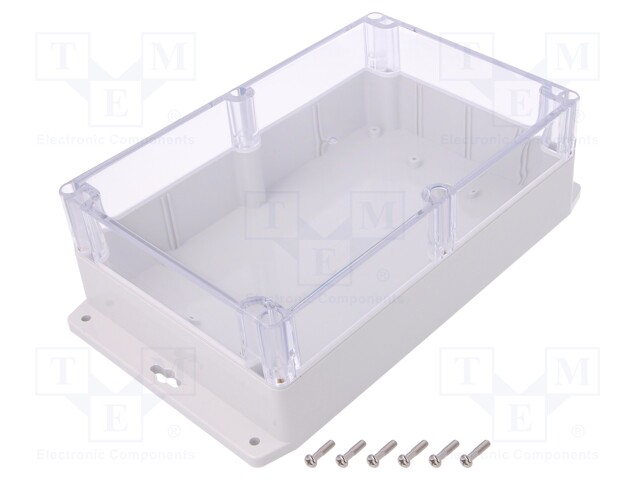 Enclosure: multipurpose; X: 146mm; Y: 222mm; Z: 75mm; polycarbonate