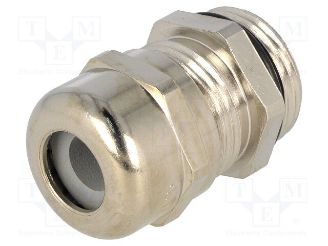 Cable gland; PG11; IP68; Mat: brass; Body plating: nickel