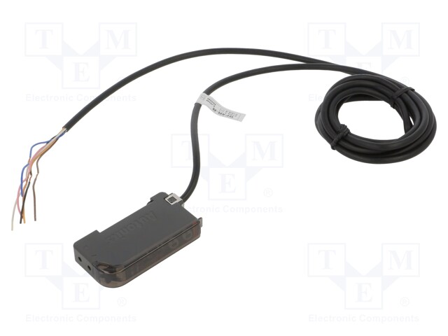 Sensor: optical fiber amplifier; NPN; Connection: lead 2m; 50mA