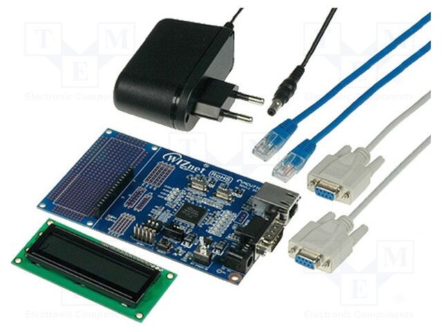 Dev.kit: Ethernet; Ethernet,GPIO,RS232; W7100A; base board; 5VDC