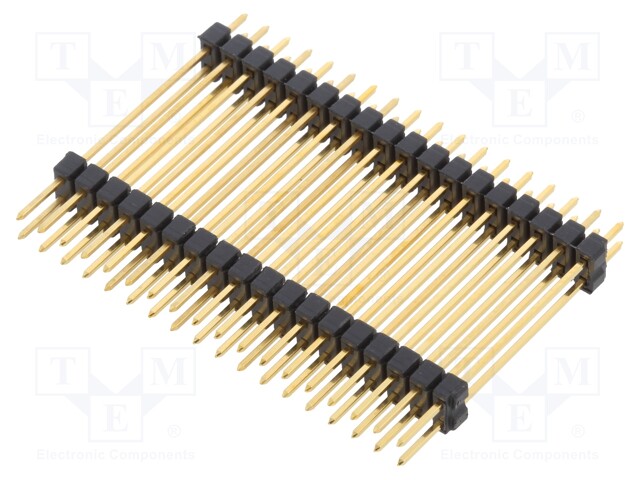 Pin header; pin strips; male; PIN: 36; straight; 2.54mm; THT; 2x18
