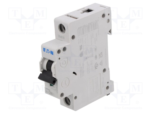 Circuit breaker; 230/400VAC; Inom: 50A; Poles: 1; DIN; Charact: C