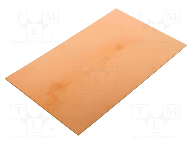 Laminate; FR4; 0.6mm; L: 160mm; W: 100mm; Coating: copper