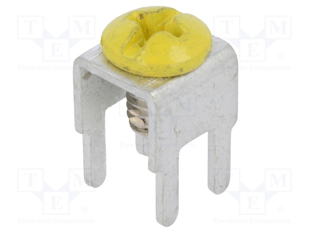 Terminal: screw terminal; THT,screw terminal; yellow; 7.5x5mm