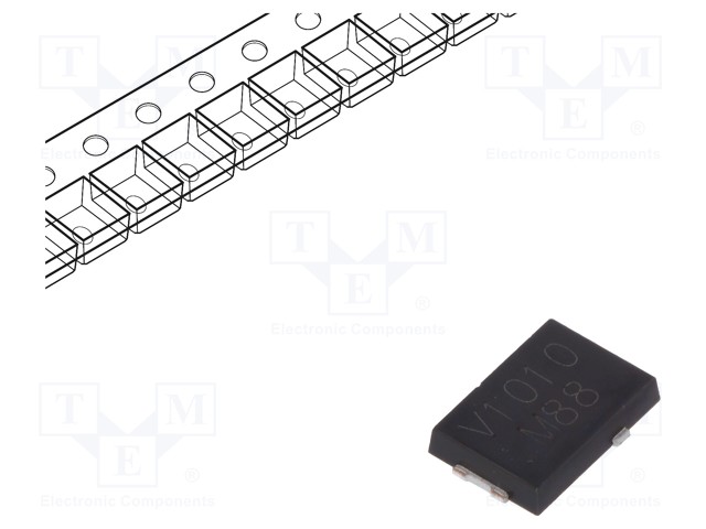 Diode: Schottky rectifying; SMD; 100V; 10A; Ufmax: 0.574V; SMPC