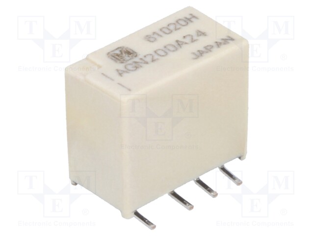 Relay: electromagnetic; DPDT; Ucoil: 24VDC; 0.3A/125VAC; 1A/30VDC