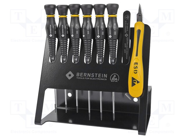 Kit: screwdrivers; Pcs: 8; ESD