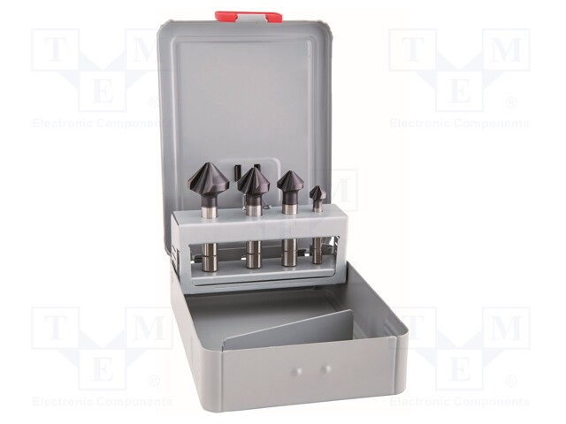 Countersink; high speed steel cobalt HSS-Co; 4pcs.