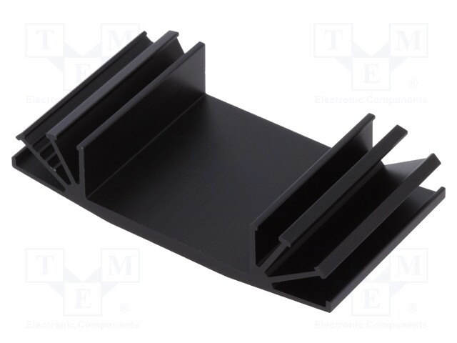 Heatsink: extruded; grilled; TO3; black; L: 37.5mm; W: 70mm; H: 15mm