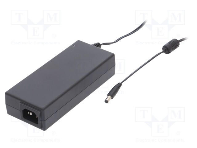 Power supply: switched-mode; 24VDC; 5A; Out: 5,5/2,1; 120W; desktop