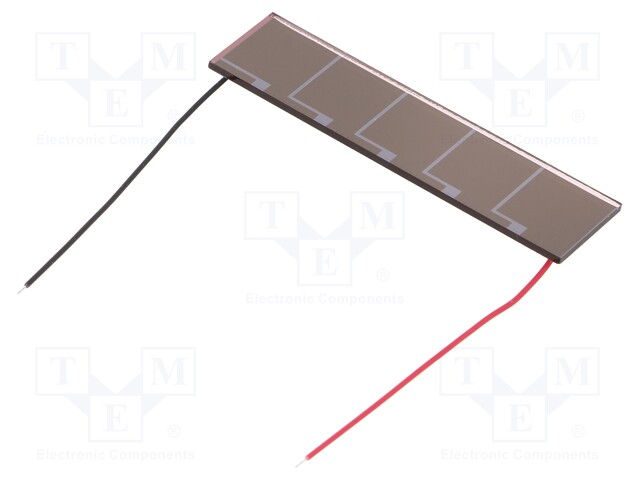 Photovoltaic cell; indoor; 55x13.5x1.1mm; 2g; 27uW; 15uA; 3V