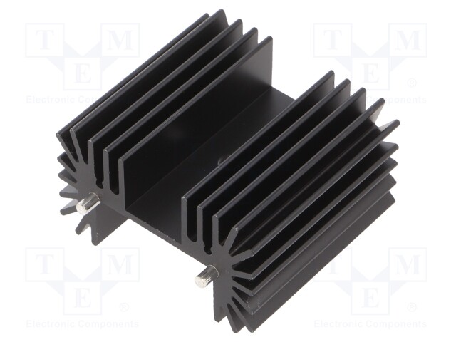 Heatsink: extruded; TO218,TO220,TO247; black; L: 25mm; W: 42mm