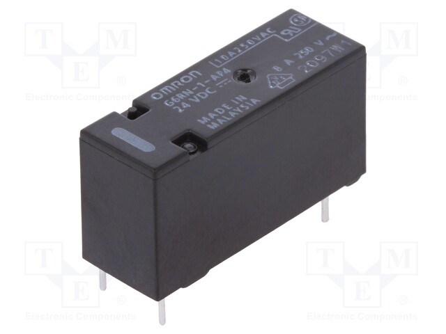 Relay: electromagnetic; SPDT; Ucoil: 24VDC; 8A/250VAC; 5A/30VDC