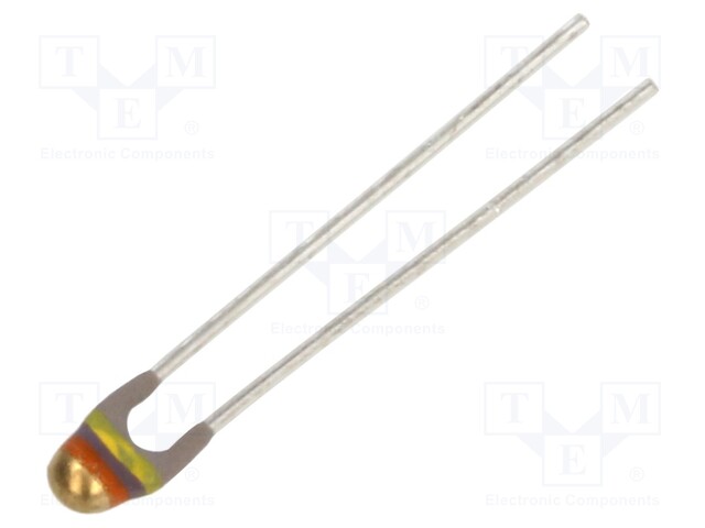 Thermistor, NTC, 47 kohm, NTCLE Series, 4090 K, -40 °C to 125 °C, Through Hole, Radial Leaded