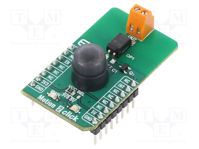 Click board; motion sensor; GPIO; EKMC1607112; 3.3/5VDC