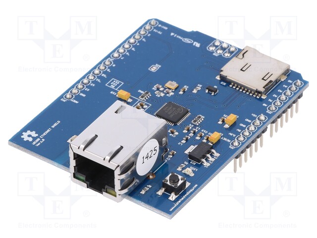 Expansion board; Ethernet,SPI; W5200; RJ45,pin header