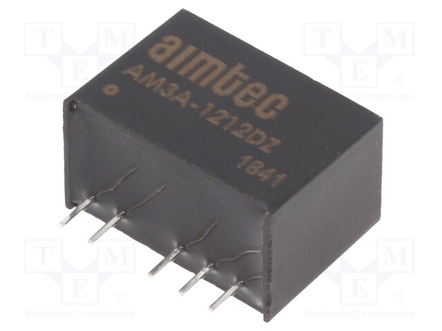 Converter: DC/DC; 3W; Uin: 4.5÷18V; Uout: 12VDC; Uout2: -12VDC; SIP6