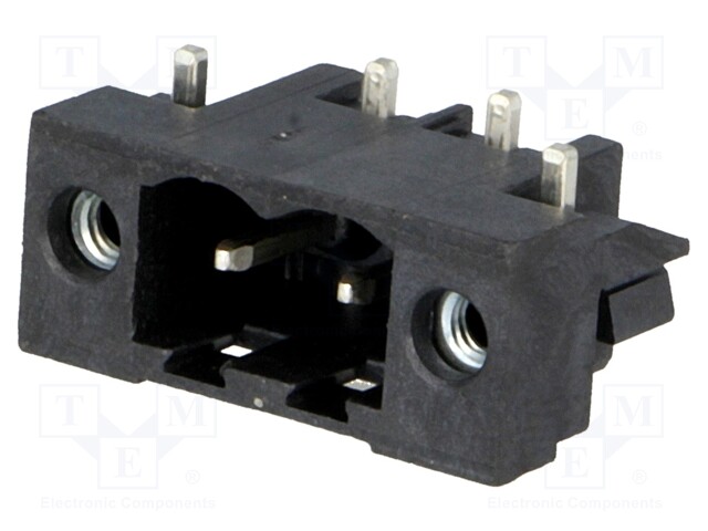 Pluggable terminal block; 5mm; ways: 2; angled 90°; socket; male