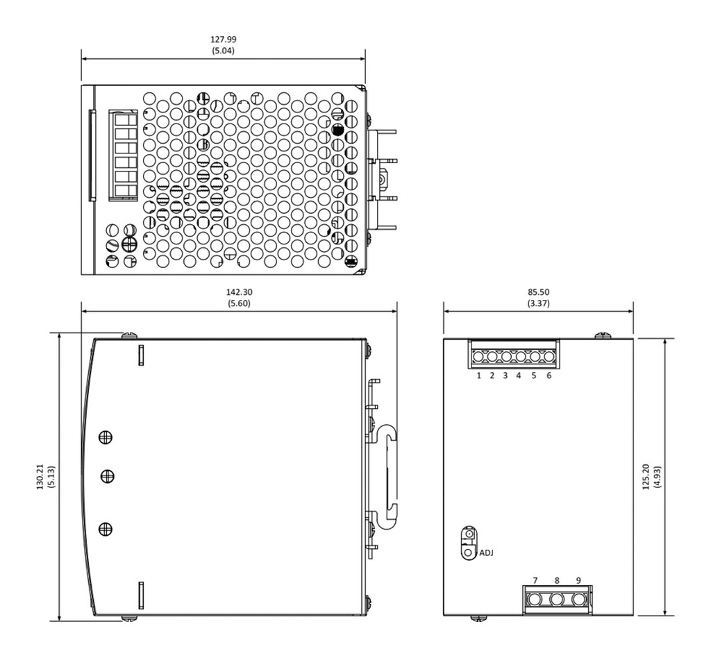 Power supply: switched-mode; for DIN rail; 480W; 48VDC; 10A; 3kV