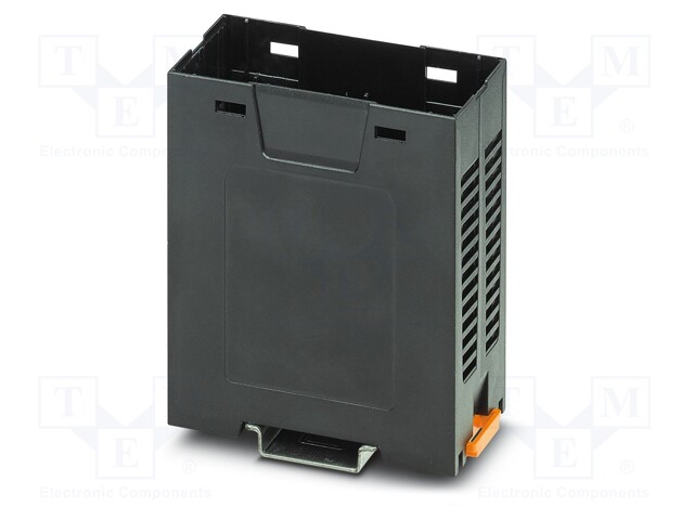 Enclosure: enclosure base; 35mm; ABS; black; UL94HB; Series: EH 35