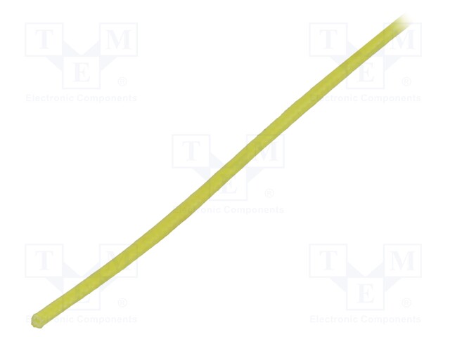 Insulating tube; yellow; -30÷155°C; Øint: 500um; L: 200m; 3kV/mm