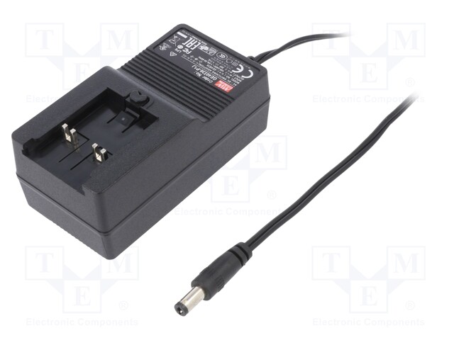 Power supply: switched-mode; 36VDC; 1.11A; Out: 5,5/2,1; 40W; 89%