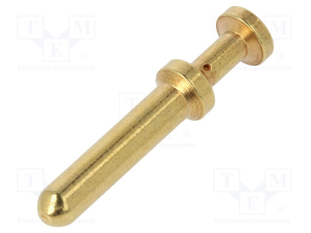 Contact; male; 1.5mm2; 16AWG; gold-plated; crimped; bulk; for cable