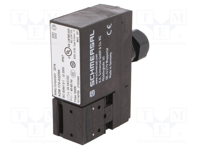 Safety switch: bolting; Series: AZM 170; Contacts: NC x2; IP67