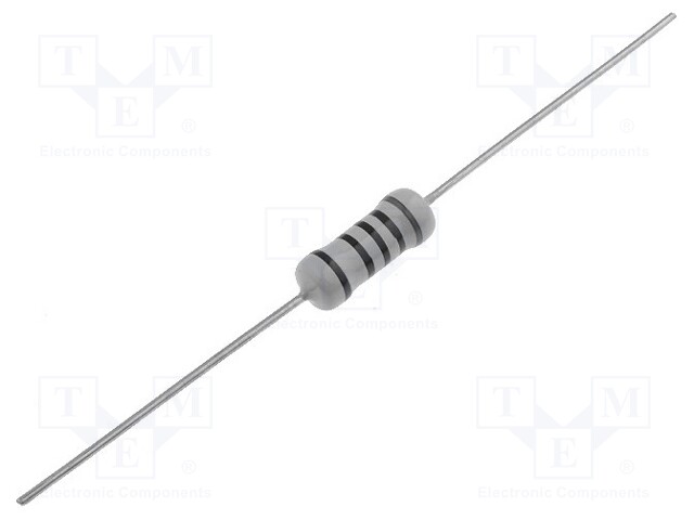 Resistor: metal film; THT; 15kΩ; 2W; ±1%; Ø5x12mm; 50ppm/°C; axial