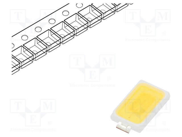 LED; SMD; 5730,PLCC2; white neutral; 50÷75.3lm; 3700-4260K; 80