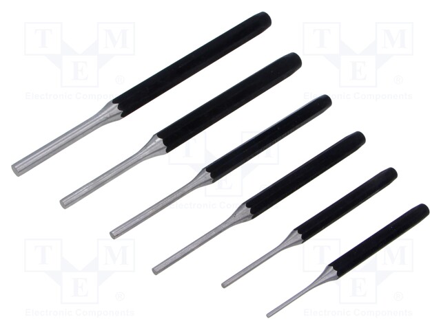 NEEDLE PUNCH SET 6 pcs. 2 - 8mm, CASE